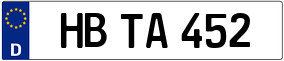 Trailer License Plate